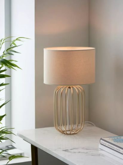 Wire Frame Table Lamp