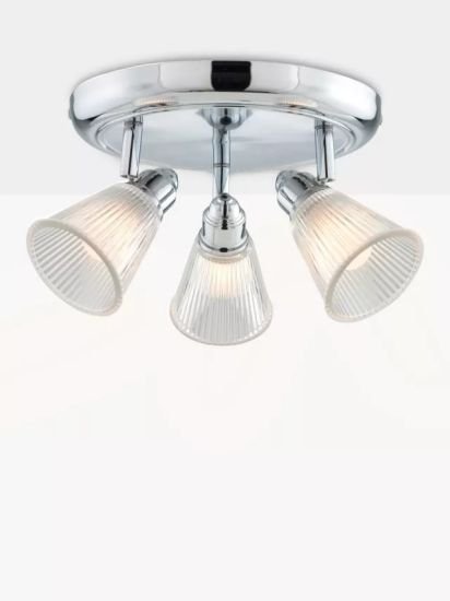 3 Spotlight Bathroom Ceiling Plate