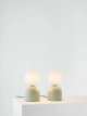 Touch Table Lamps, Set of 2,Green