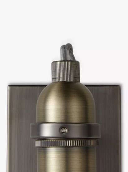 Bistro Bulb Wall Light, Antique Brass