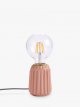 Ceramic Bulbholder Table Lamp,Pale Pink
