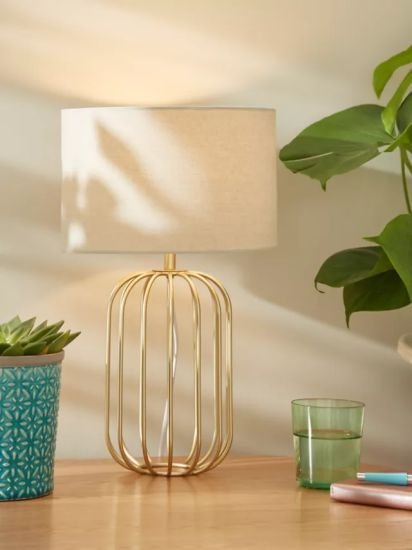 Wire Frame Table Lamp